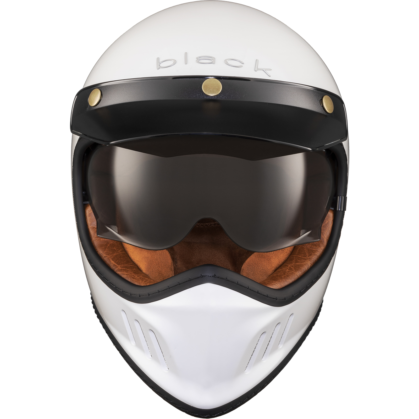 Black Royale Solid Retro Full Face Motorcycle Helmet Rider Gear - Picture 33 of 60