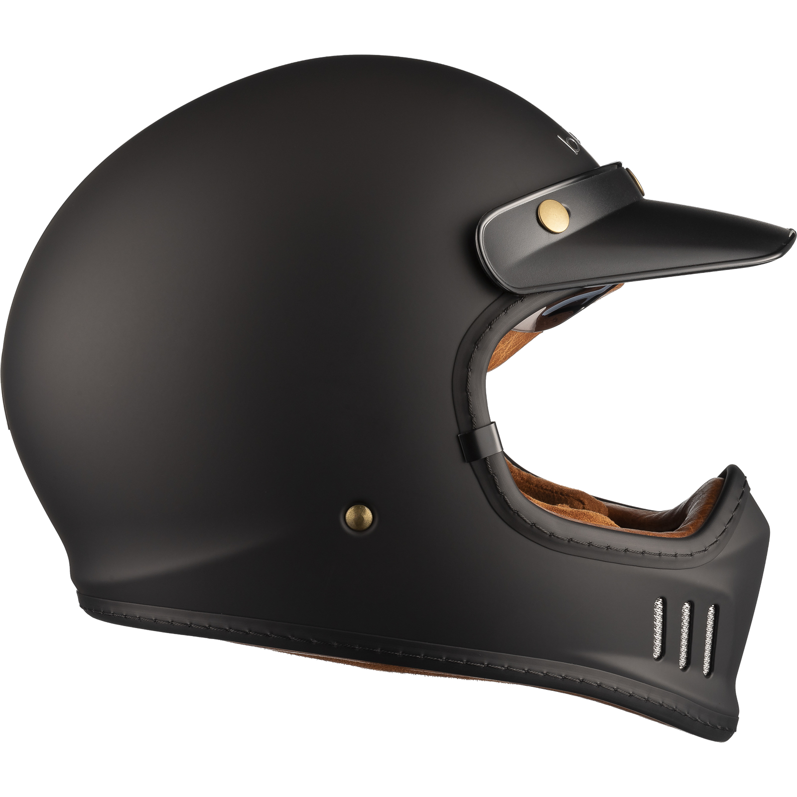 Black Royale Solid Retro Full Face Motorcycle Helmet Rider Gear - Picture 48 of 60
