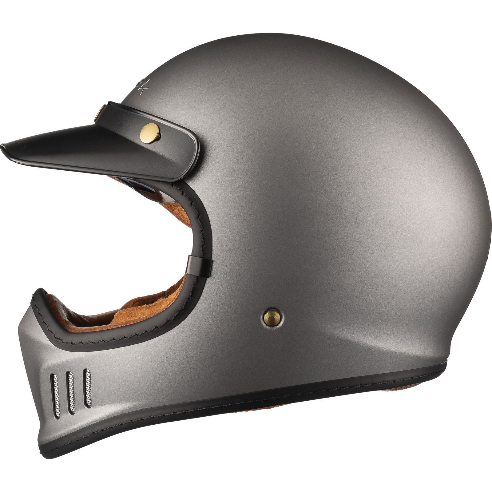 Black Royale Solid Retro Full Face Motorcycle Helmet Rider Gear - Picture 52 of 60