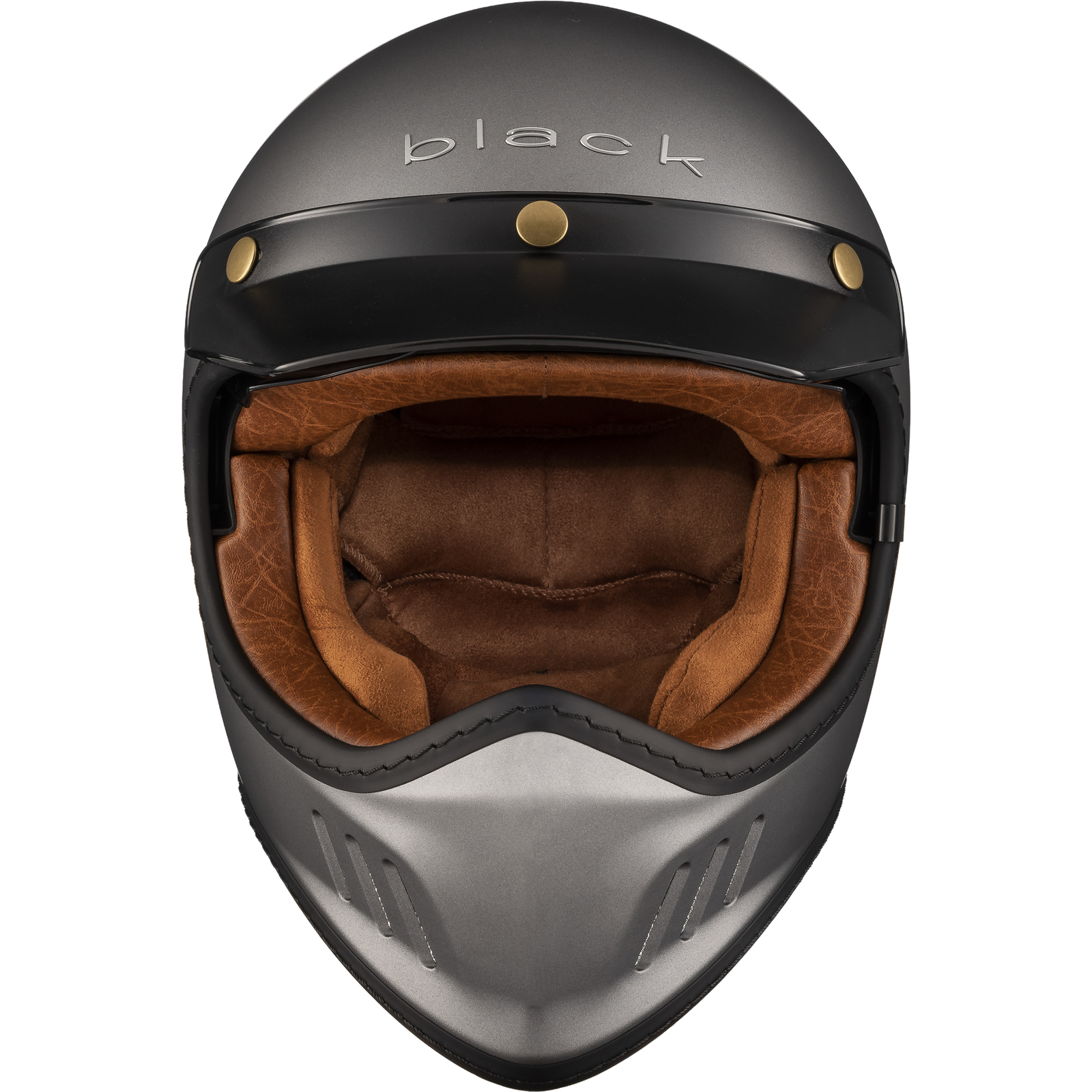 Black Royale Solid Retro Full Face Motorcycle Helmet Rider Gear - Picture 58 of 60