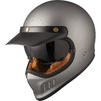 Black Royale Solid Retro Motorcycle Helmet & Visor Thumbnail 4