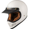 Black Royale Solid Retro Motorcycle Helmet & Visor Thumbnail 8