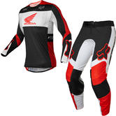 Fox Racing 2022 Flexair Honda Motocross Jersey & Pants Fluo Red Kit