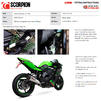 Scorpion Serket Taper Full System Titanium Exhaust - Kawasaki Ninja ZX-25R 2020 - 2021 Thumbnail 9