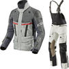 Rev It Dominator 3 GTX Motorcycle Jacket & Trousers Silver Blue Black Kit Thumbnail 1