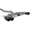 Scorpion Car Exhaust GPF-Back System (Non-Resonated) (Non-Valved) Black Daytona - Volkswagen Golf R MK8 GPF Model 2021 - 2022 Thumbnail 1