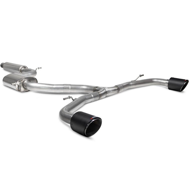 Scorpion Car Exhaust GPF-Back System (Resonated) Carbon Fibre Ascari - VW Golf GTI MK 8 2020 - 2021