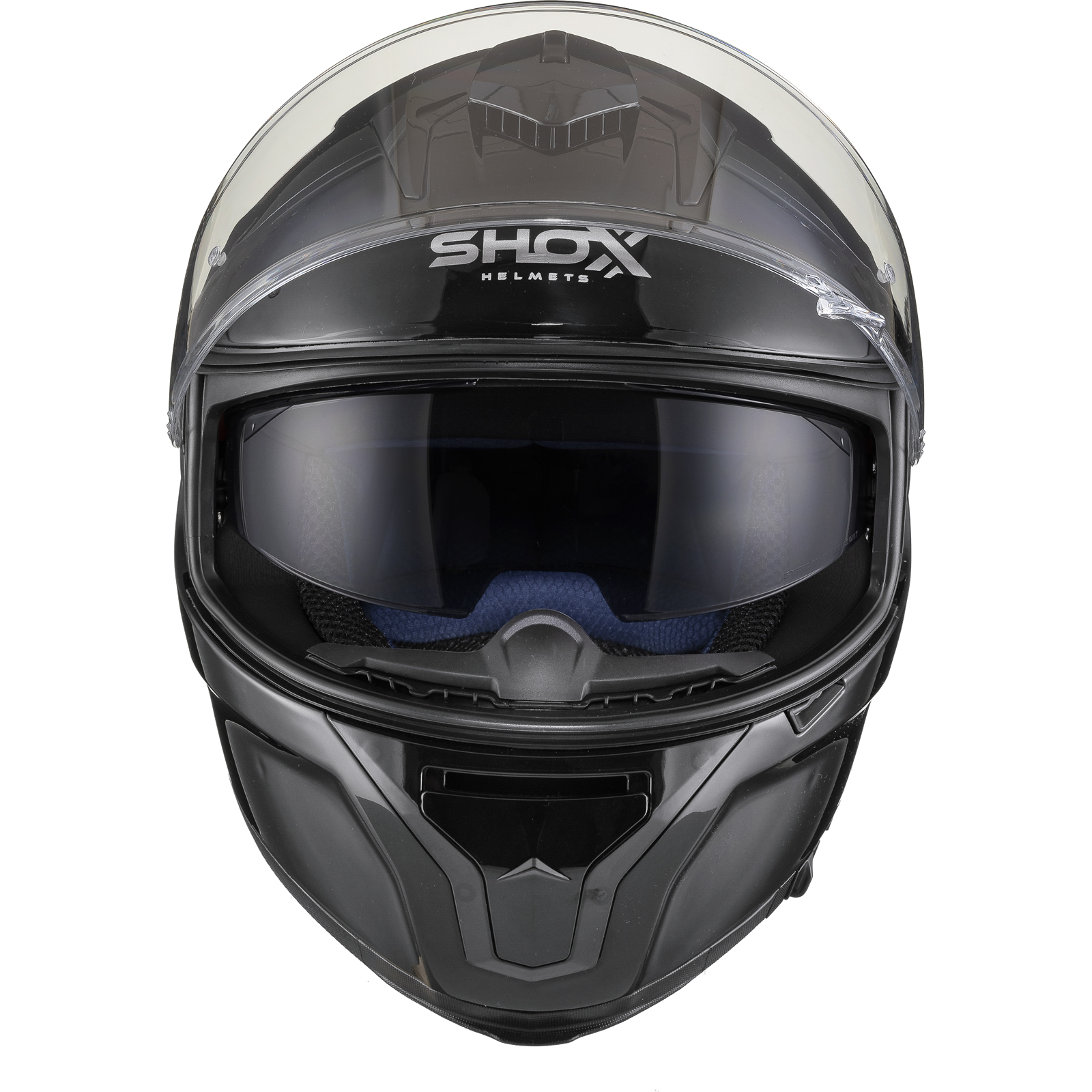 Shox Ammo Solid Full Face Motorcycle Helmet With Integrated Sun Visor - Picture 34 of 72