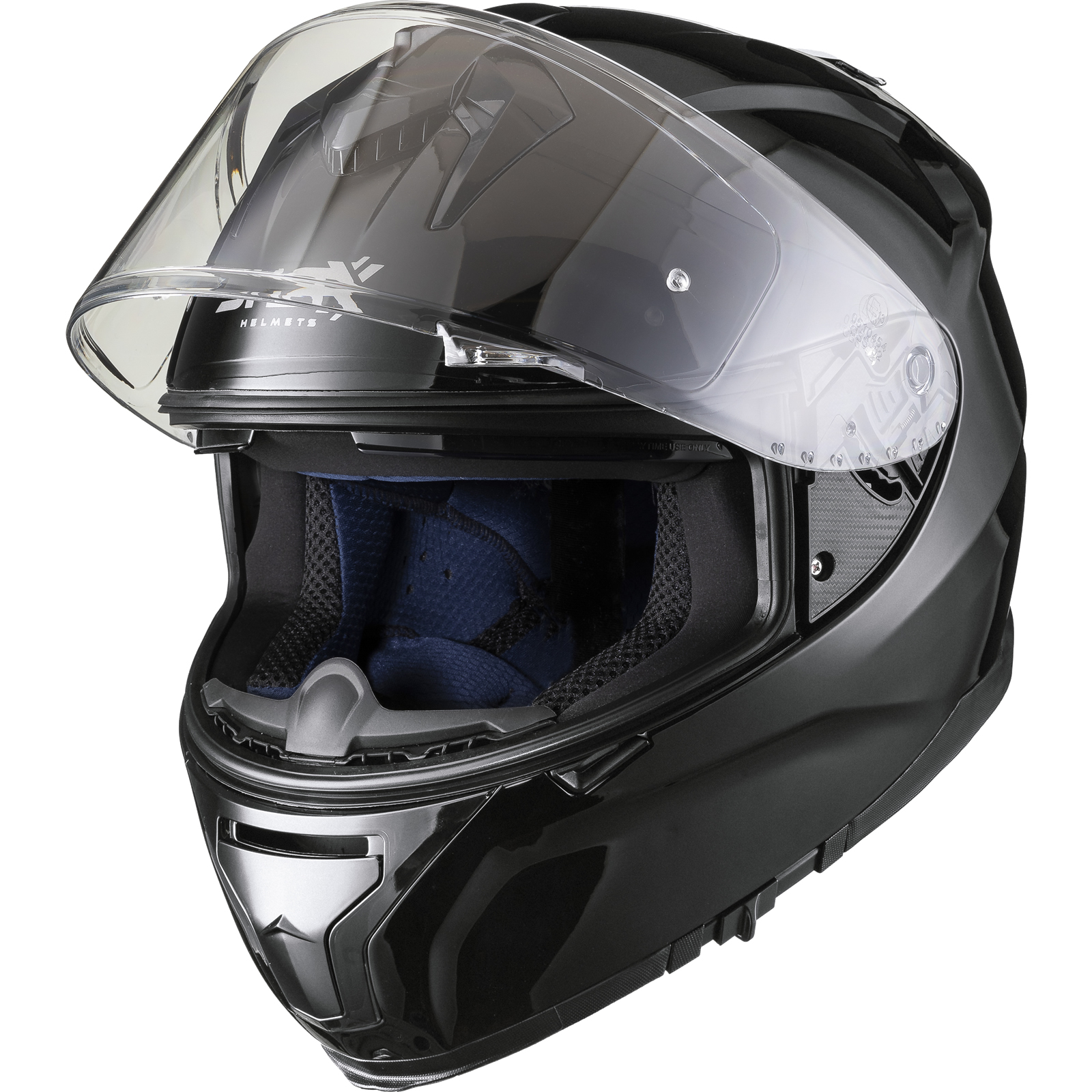 Shox Ammo Solid Full Face Motorcycle Helmet With Integrated Sun Visor - Picture 35 of 72