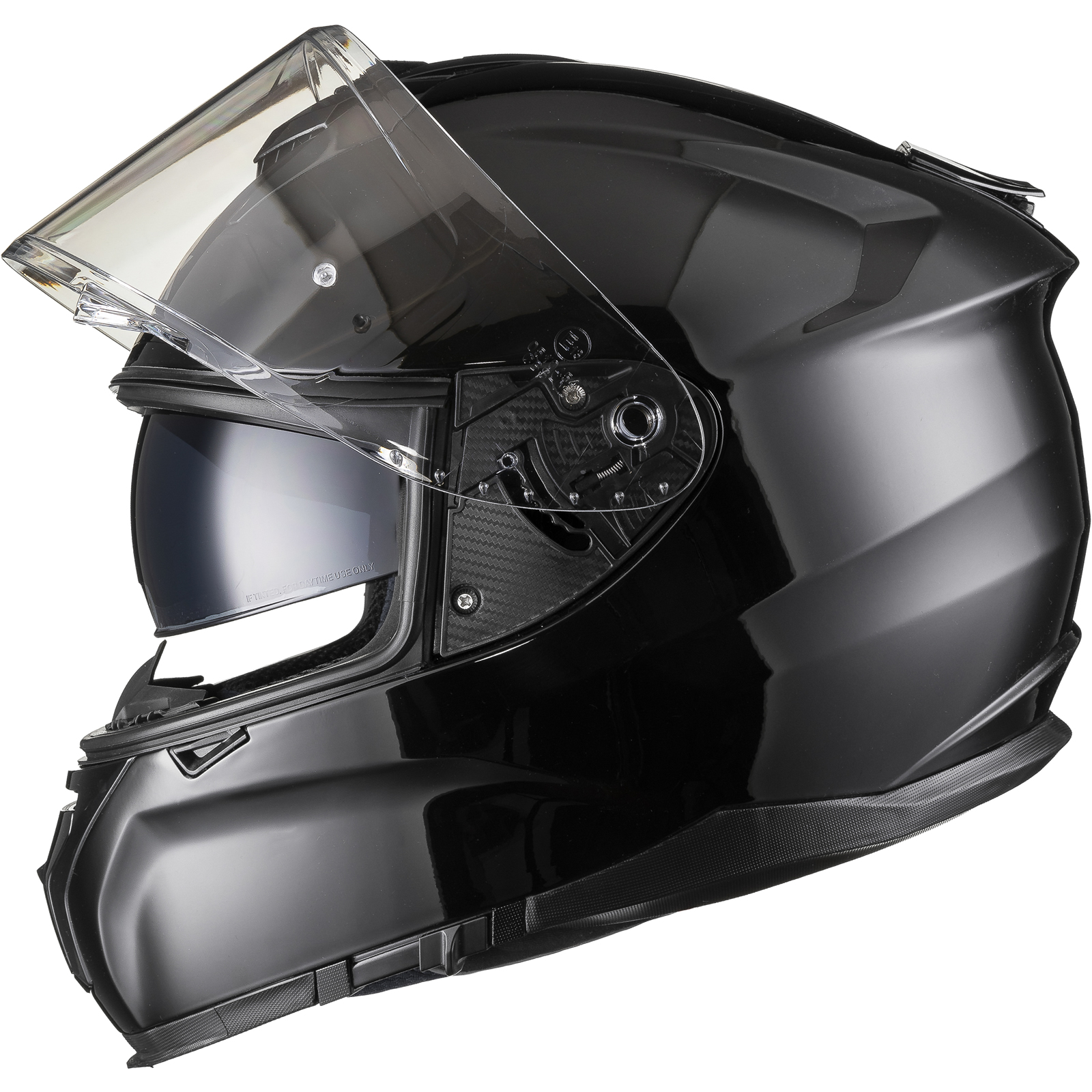 Shox Ammo Solid Full Face Motorcycle Helmet With Integrated Sun Visor - Picture 27 of 72