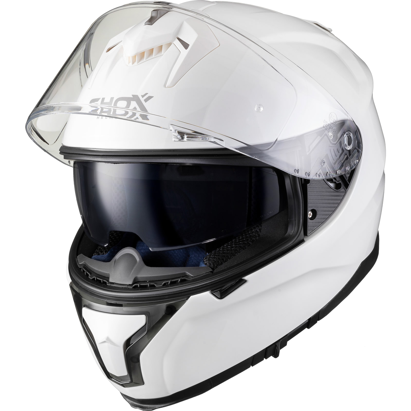 Shox Ammo Solid Full Face Motorcycle Helmet With Integrated Sun Visor - Picture 49 of 72