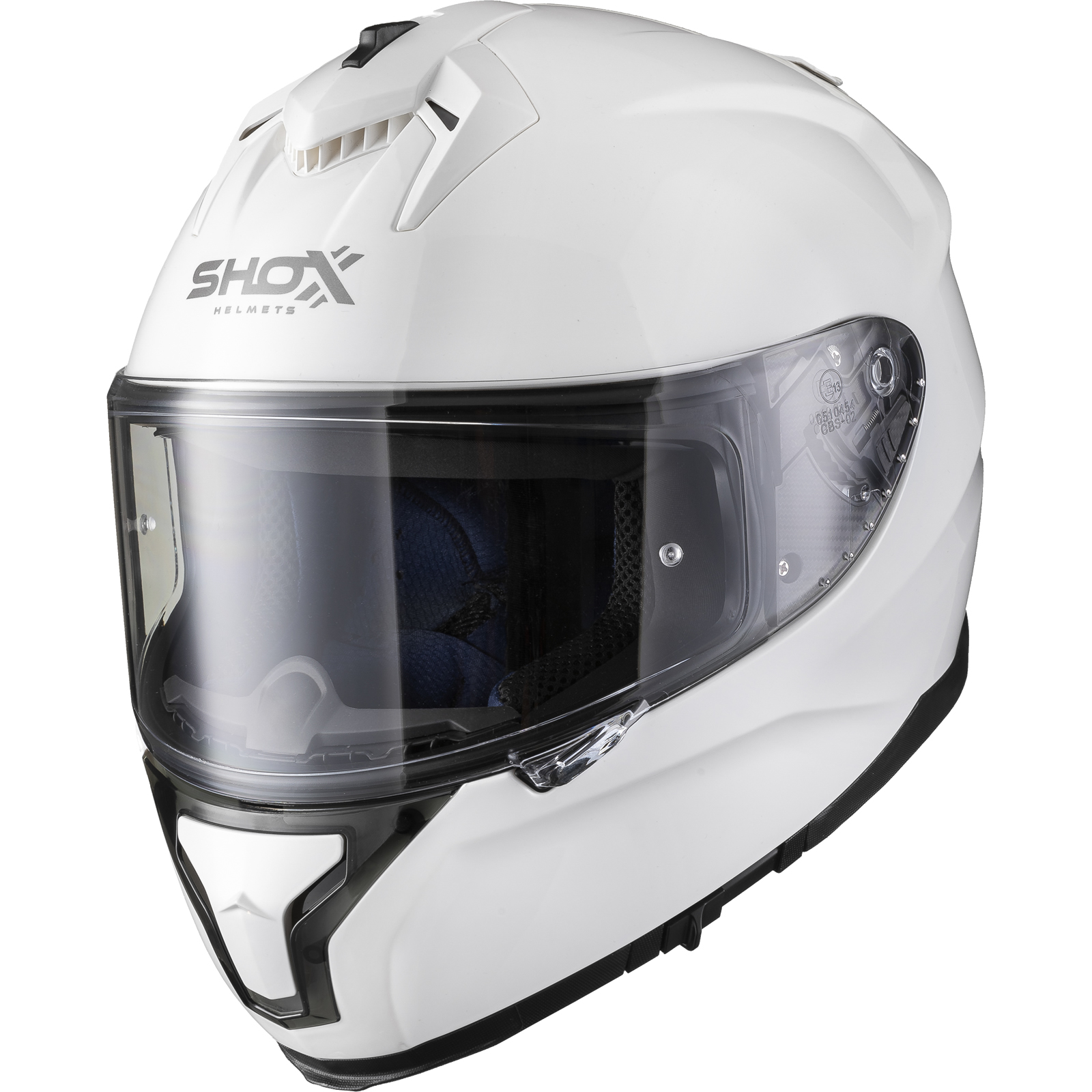 Shox Ammo Solid Full Face Motorcycle Helmet With Integrated Sun Visor - Picture 50 of 72