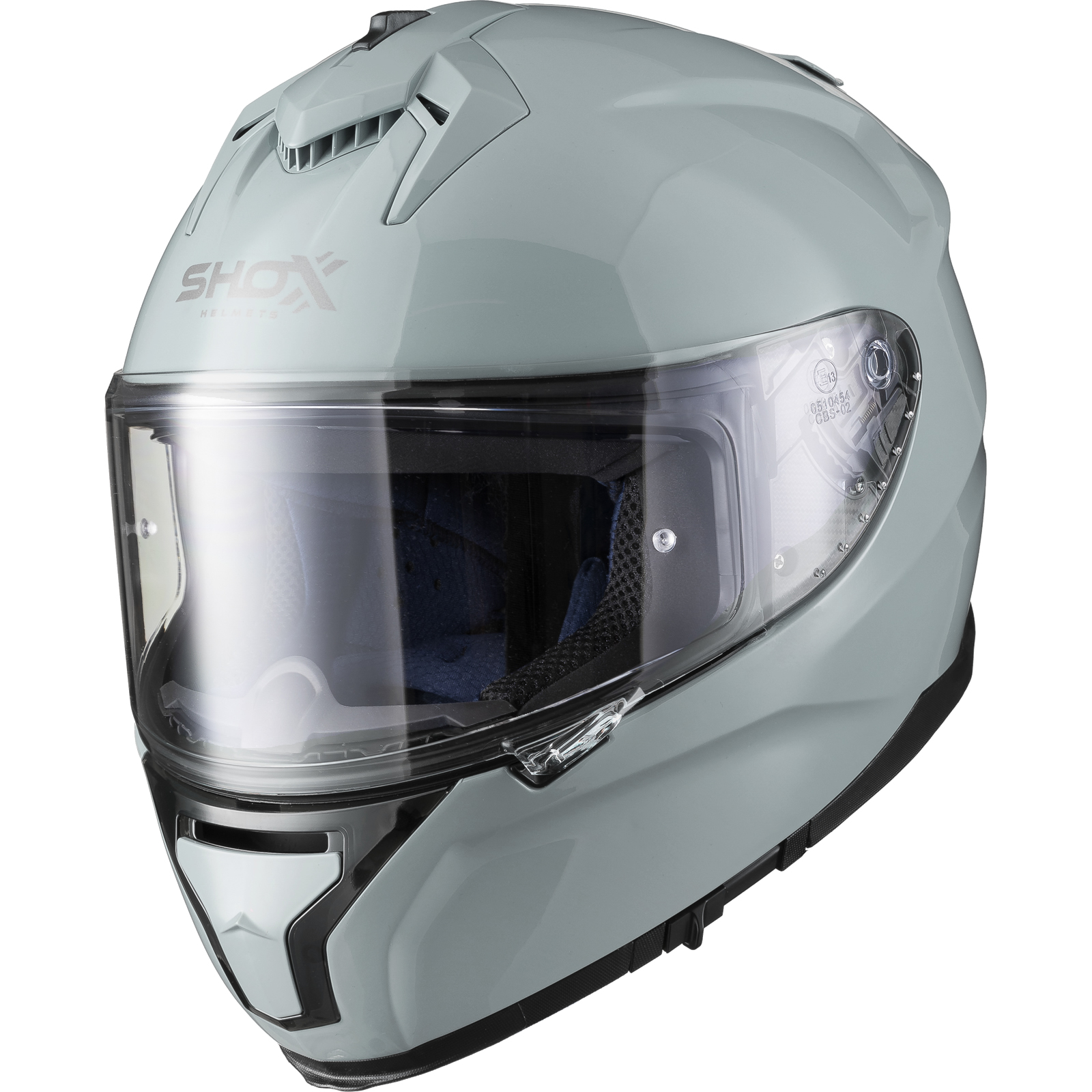 Shox Ammo Solid Full Face Motorcycle Helmet With Integrated Sun Visor - Picture 38 of 72