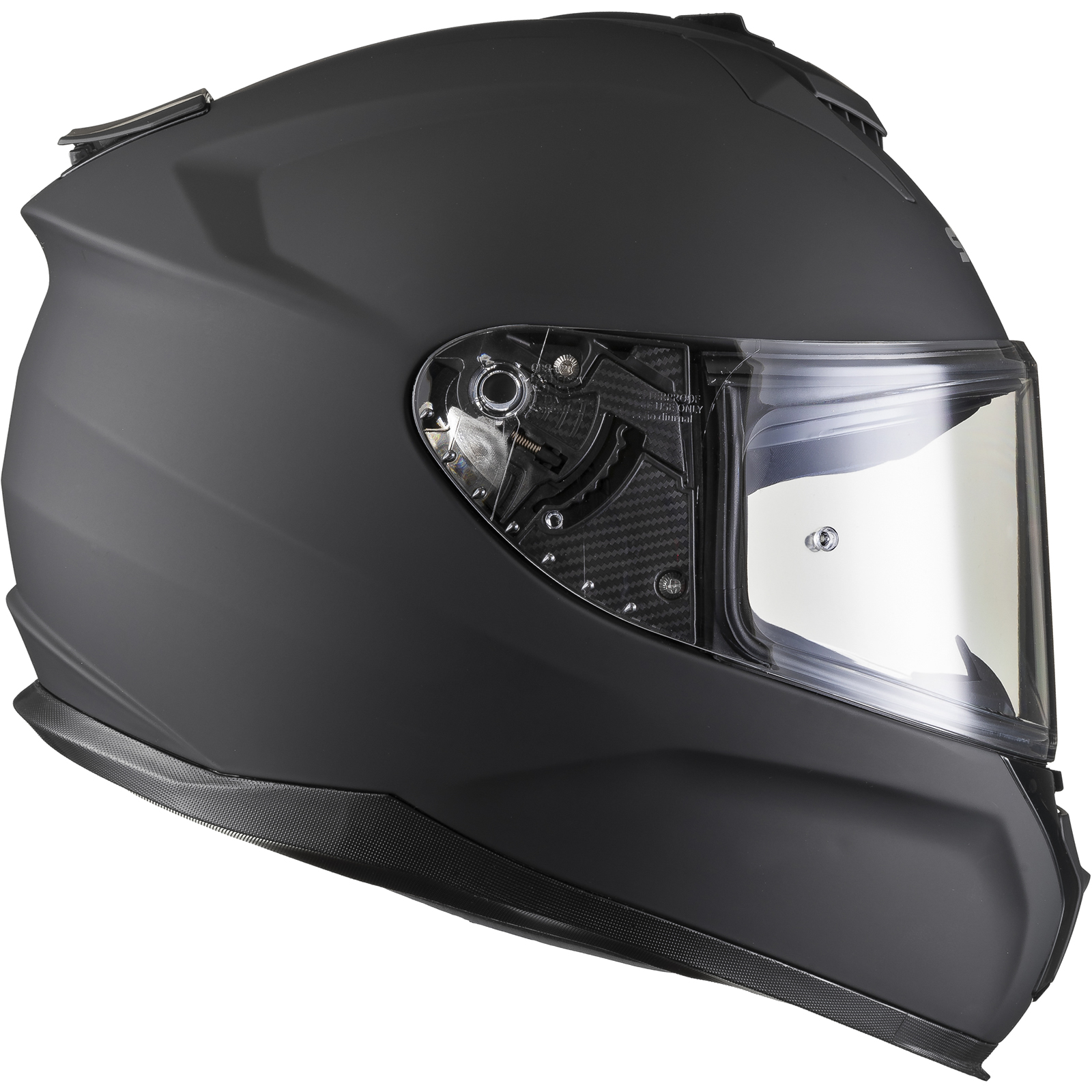 Shox Ammo Solid Full Face Motorcycle Helmet With Integrated Sun Visor - Picture 68 of 72