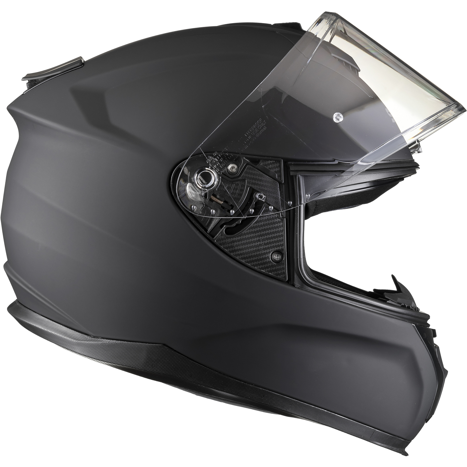 Shox Ammo Solid Full Face Motorcycle Helmet With Integrated Sun Visor - Picture 69 of 72