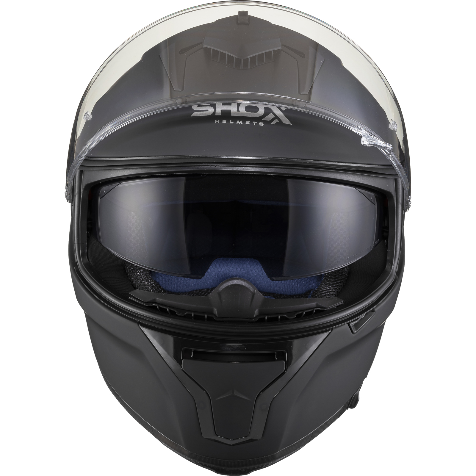 Shox Ammo Solid Full Face Motorcycle Helmet With Integrated Sun Visor - Picture 70 of 72