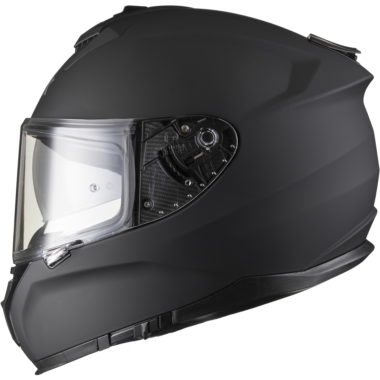 Shox Ammo Solid Full Face Motorcycle Helmet With Integrated Sun Visor - Picture 63 of 72
