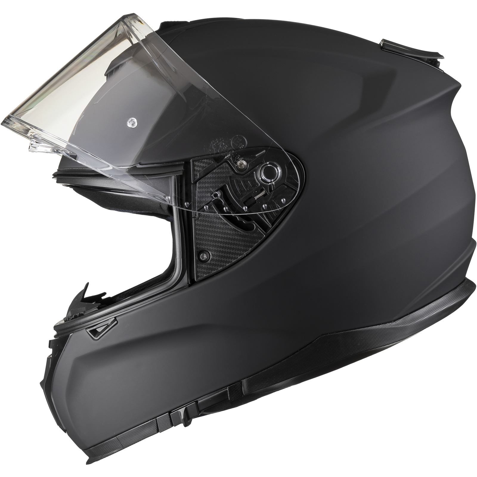 Shox Ammo Solid Full Face Motorcycle Helmet With Integrated Sun Visor - Picture 72 of 72