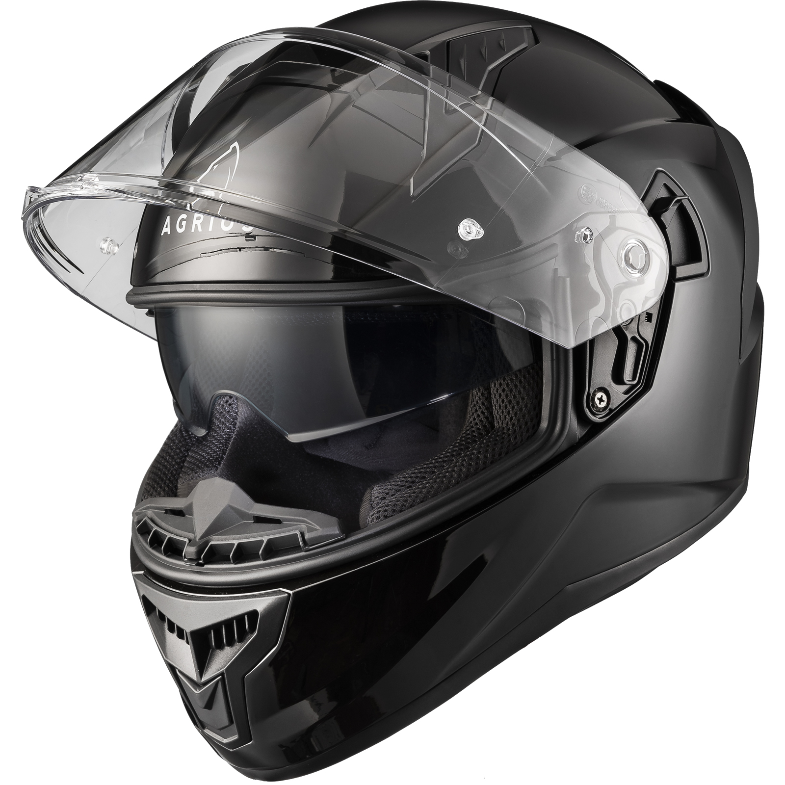 Agrius Wrath Solid Full Face Motorcycle Helmet With Internal Sun Visor - Picture 25 of 60