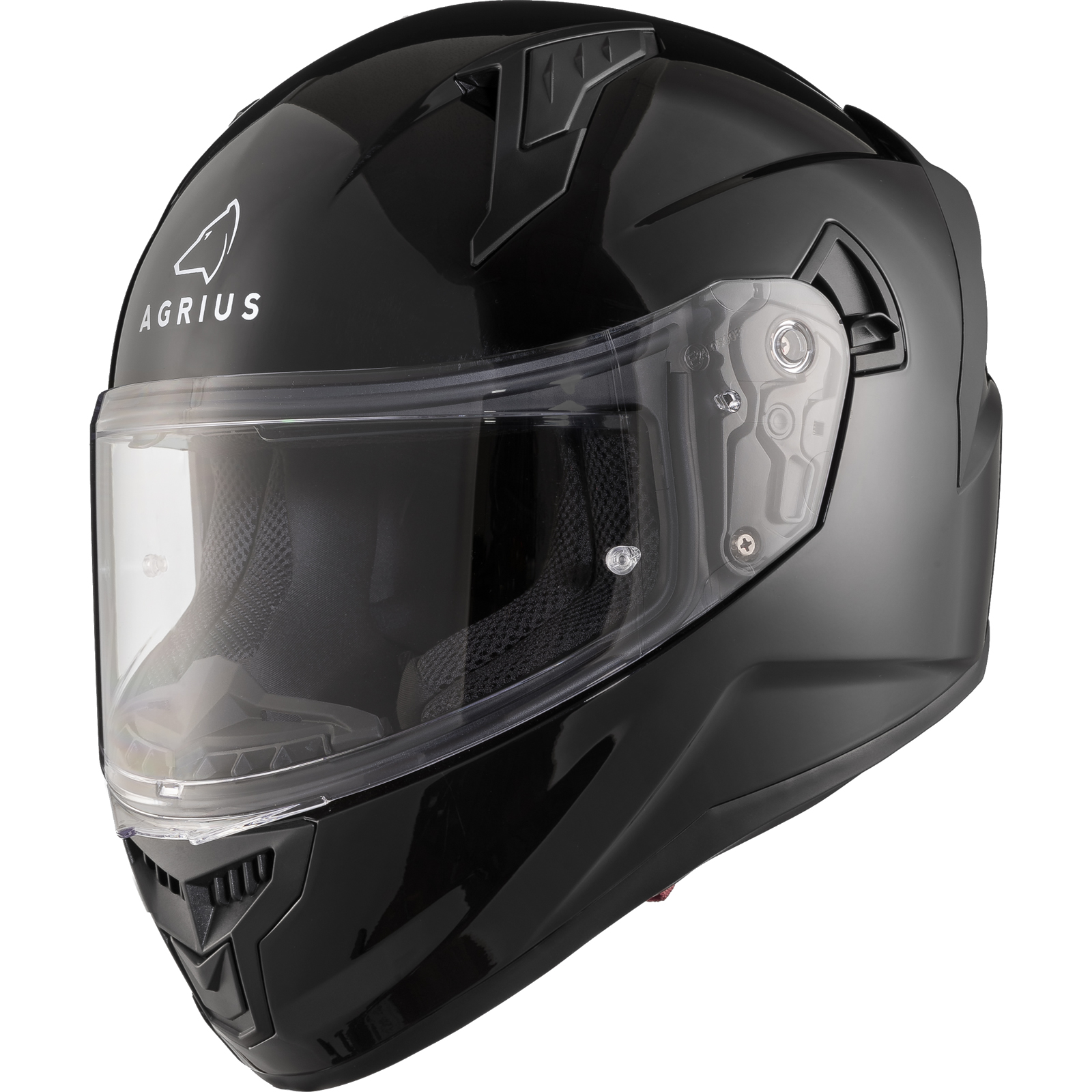 Agrius Wrath Solid Full Face Motorcycle Helmet With Internal Sun Visor - Picture 27 of 60