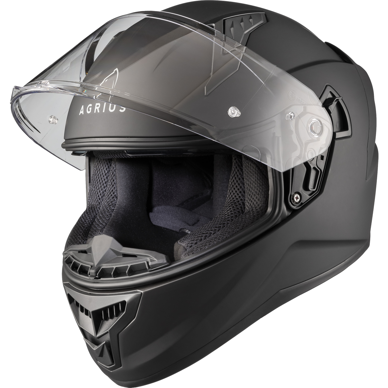 Agrius Wrath Solid Full Face Motorcycle Helmet With Internal Sun Visor - Picture 38 of 60