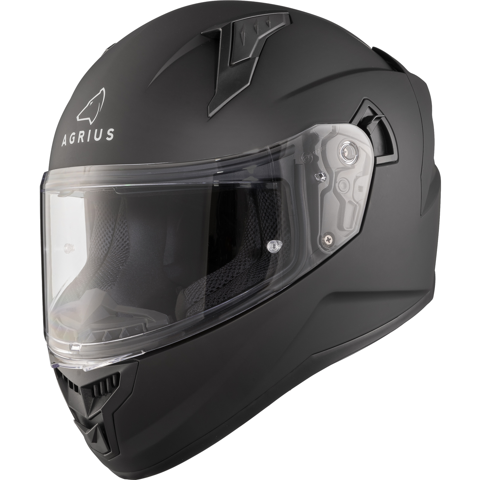 Agrius Wrath Solid Full Face Motorcycle Helmet With Internal Sun Visor - Picture 39 of 60