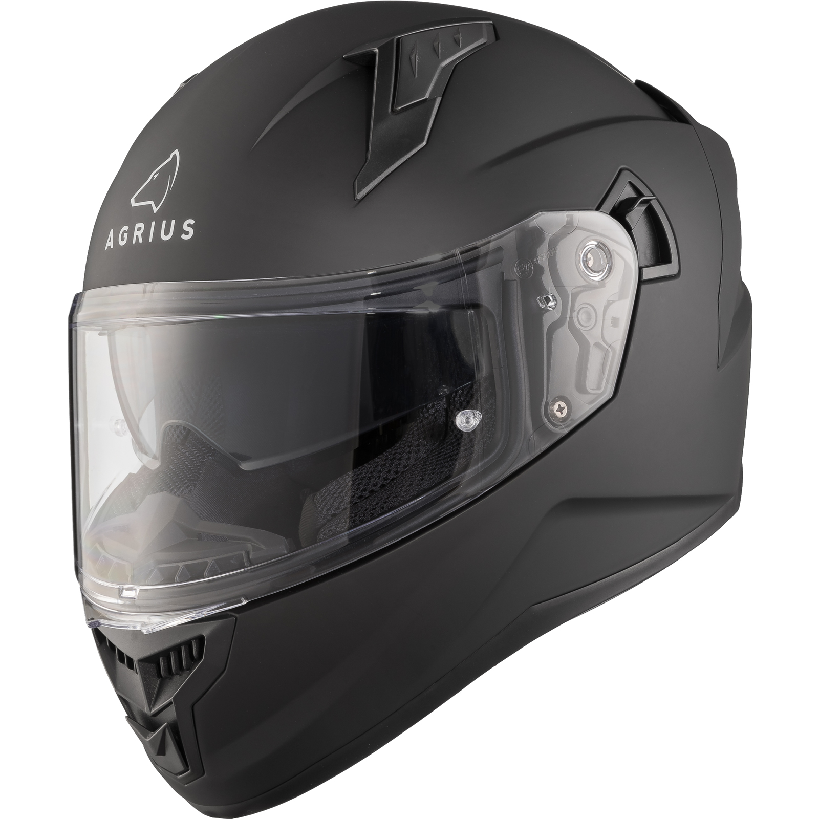 Agrius Wrath Solid Full Face Motorcycle Helmet With Internal Sun Visor - Picture 40 of 60