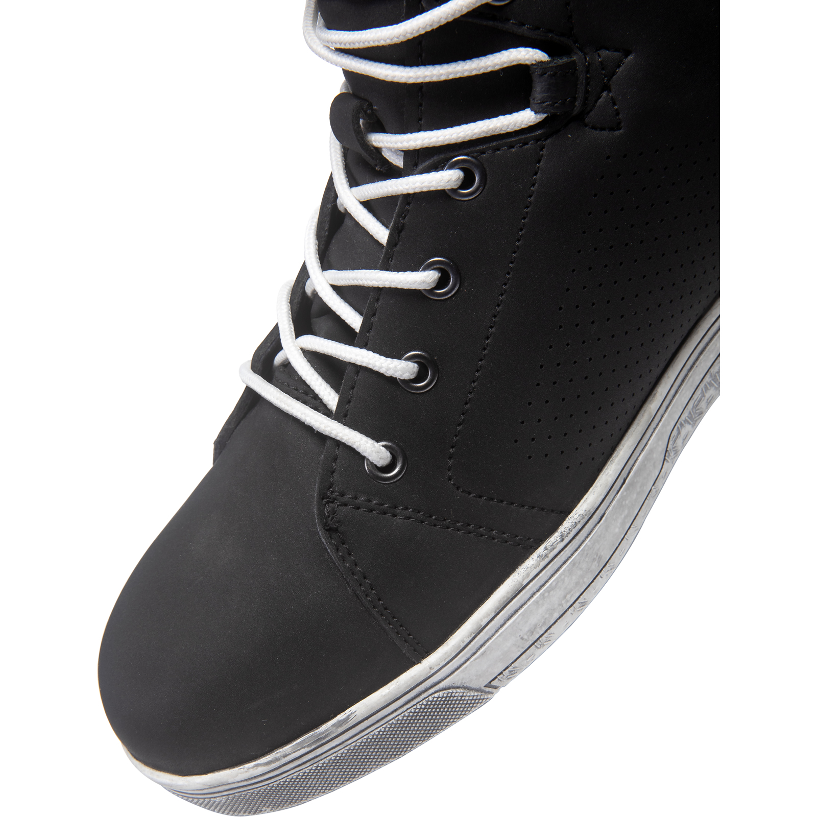 Black Motion WP Ankle Motorcycle Boots Sneaker Casual Style Rider Footwear - Main Image