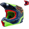 Fox Racing 2022 V1 Venz Motocross Helmet Thumbnail 1