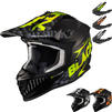 Black Gravel Track Motocross Helmet & Peak Thumbnail 2