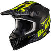 Black Gravel Track Motocross Helmet & Peak Thumbnail 3