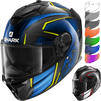 Shark Spartan GT Carbon Kromium Motorcycle Helmet & Visor Thumbnail 1