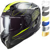 LS2 FF327 Challenger Carbon Fold Motorcycle Helmet & Visor Thumbnail 1