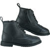 Black Officer  Brogue Motorcycle Boots Thumbnail 11