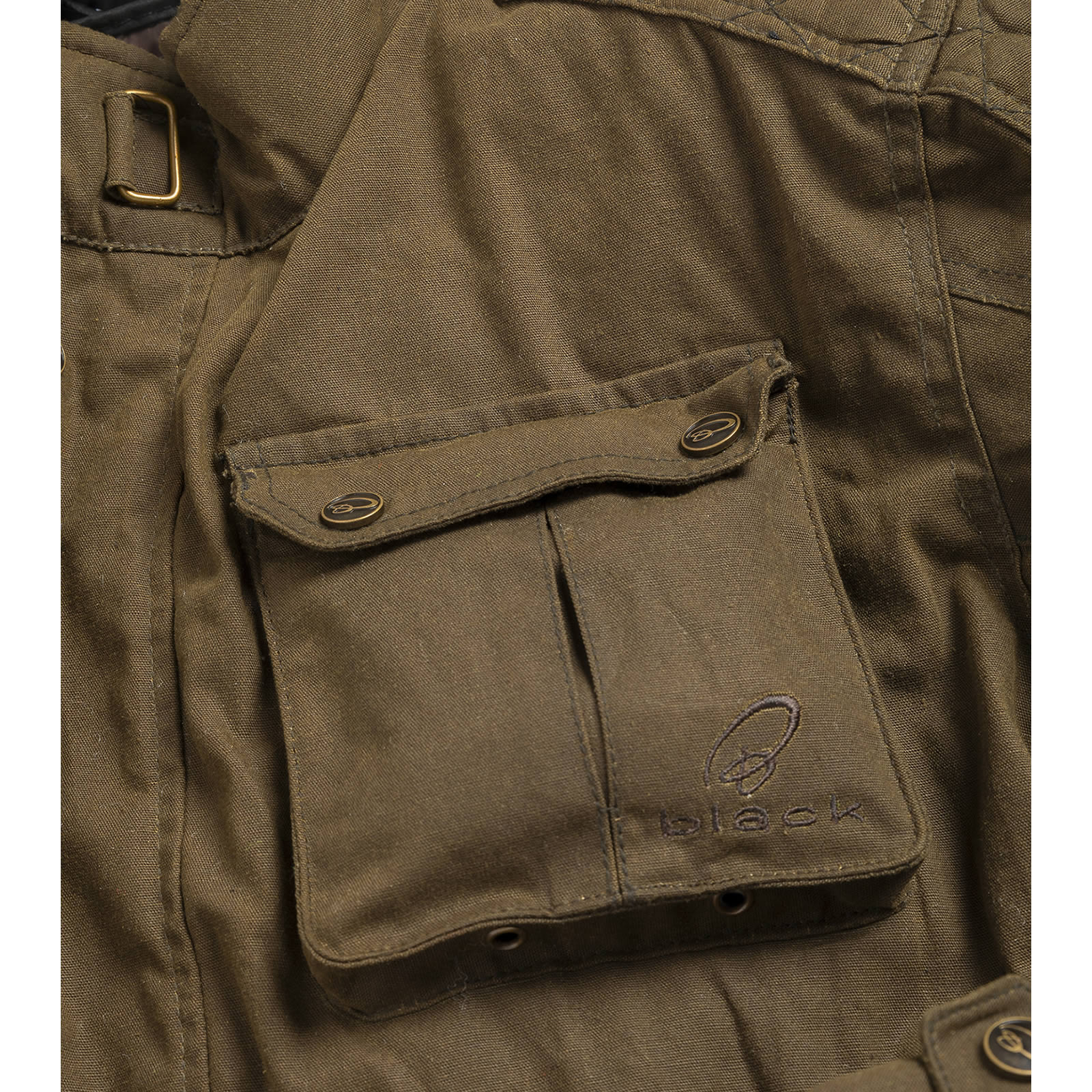Black Pendle CE Class AA Wax Motorcycle Jacket For Bike Riding - Picture 48 of 48