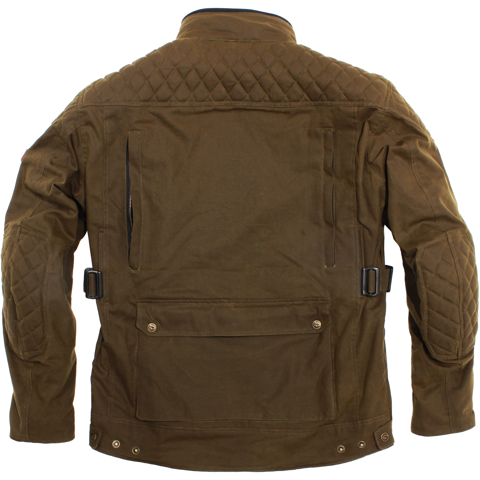 Black Bowland CE Class AA Wax Motorcycle Jacket For Bike Riding - Picture 39 of 48