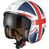 Black Classic Union Jack Open Face Motorcycle Helmet Thumbnail 4