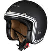 Black Classic Line Open Face Motorcycle Helmet Thumbnail 5