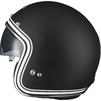 Black Classic Line Open Face Motorcycle Helmet Thumbnail 8