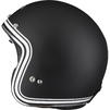 Black Classic Line Open Face Motorcycle Helmet Thumbnail 9