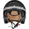 Black Classic Line Open Face Motorcycle Helmet Thumbnail 7