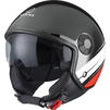 Agrius Score Conoid Open Face Motorcycle Helmet, Peak & Visor
