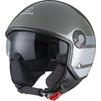 Agrius Score Stria Open Face Motorcycle Helmet, Peak & Visor