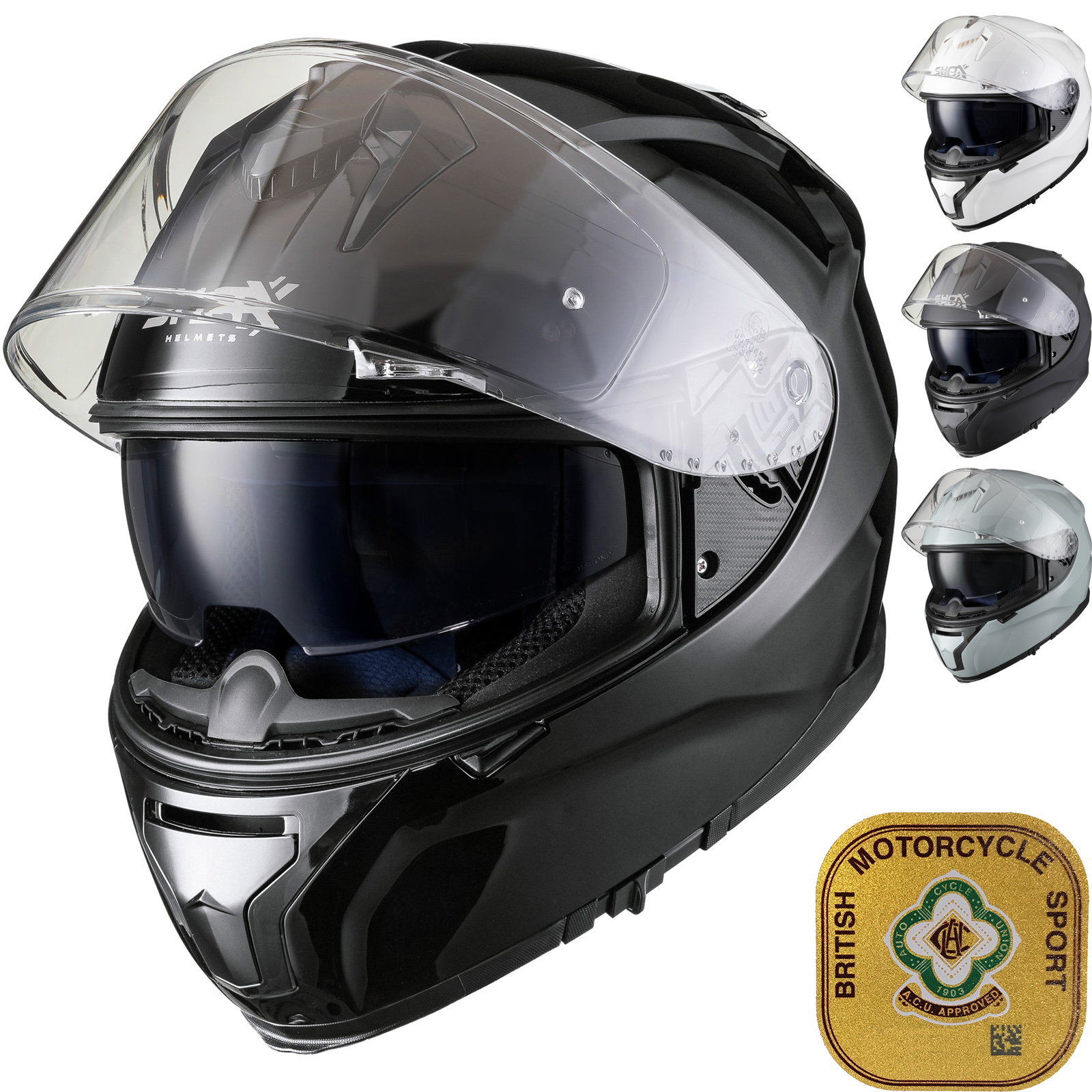 Shox Ammo Solid ACU Motorcycle Helmet Full Face Helmets