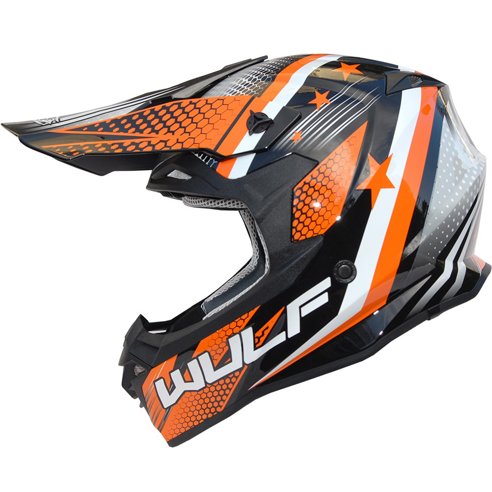 Wulfsport Iconic Motocross Helmet MX Enduro Trail Quad Bike Crash Lid ACU Gold - Picture 32 of 51