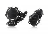 Acerbis X-Power Engine Covers - KTM SXF 250/350 & Husqvarna FC 250/350 2016-22, Gas Gas MC250F 2021-23 - Black