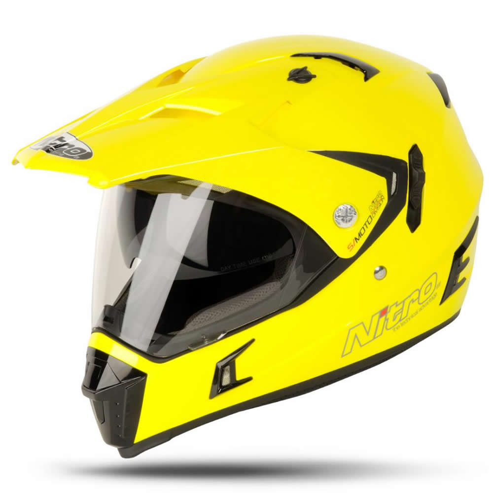 Nitro MX650 DVS Dual Sport Motorcycle Helmet Flip Up Front Helmets