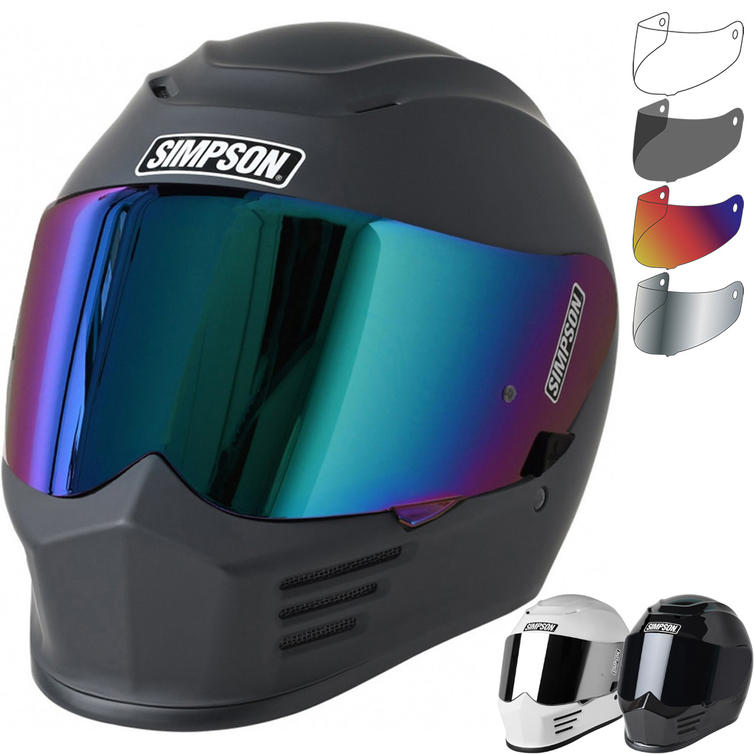 Simpson Speed Motorcycle Helmet & Visor Full Face Helmets