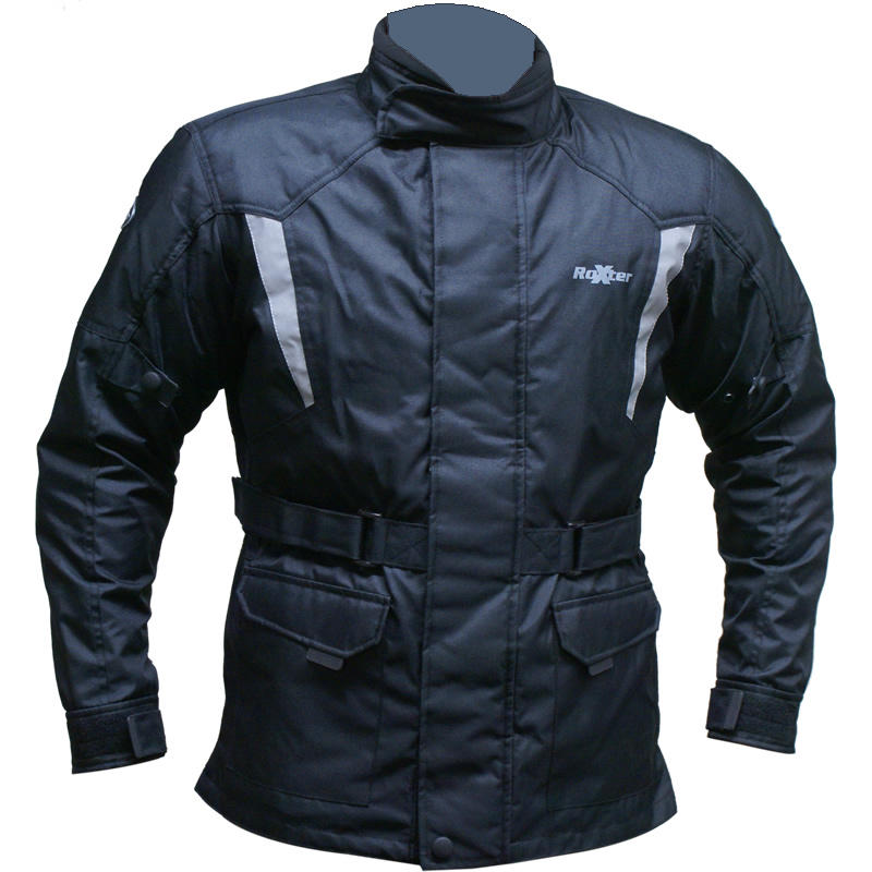 Roxter Waterproof Motorcycle Jacket & HiVis Vest Textile Jackets