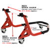 Black Pro Range Rear Dolly Paddock Stand (B5401) With L-Cup Cradle Adaptors Thumbnail 5